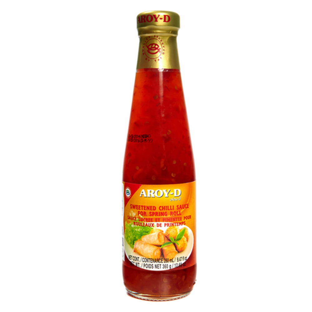 Соус Сладкий Чили для Спринг Роллов Aroy-D Sweet Chilli Sauce for Spring Roll 360 г