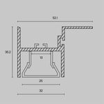 Профиль Led Strip ALM012S-2M