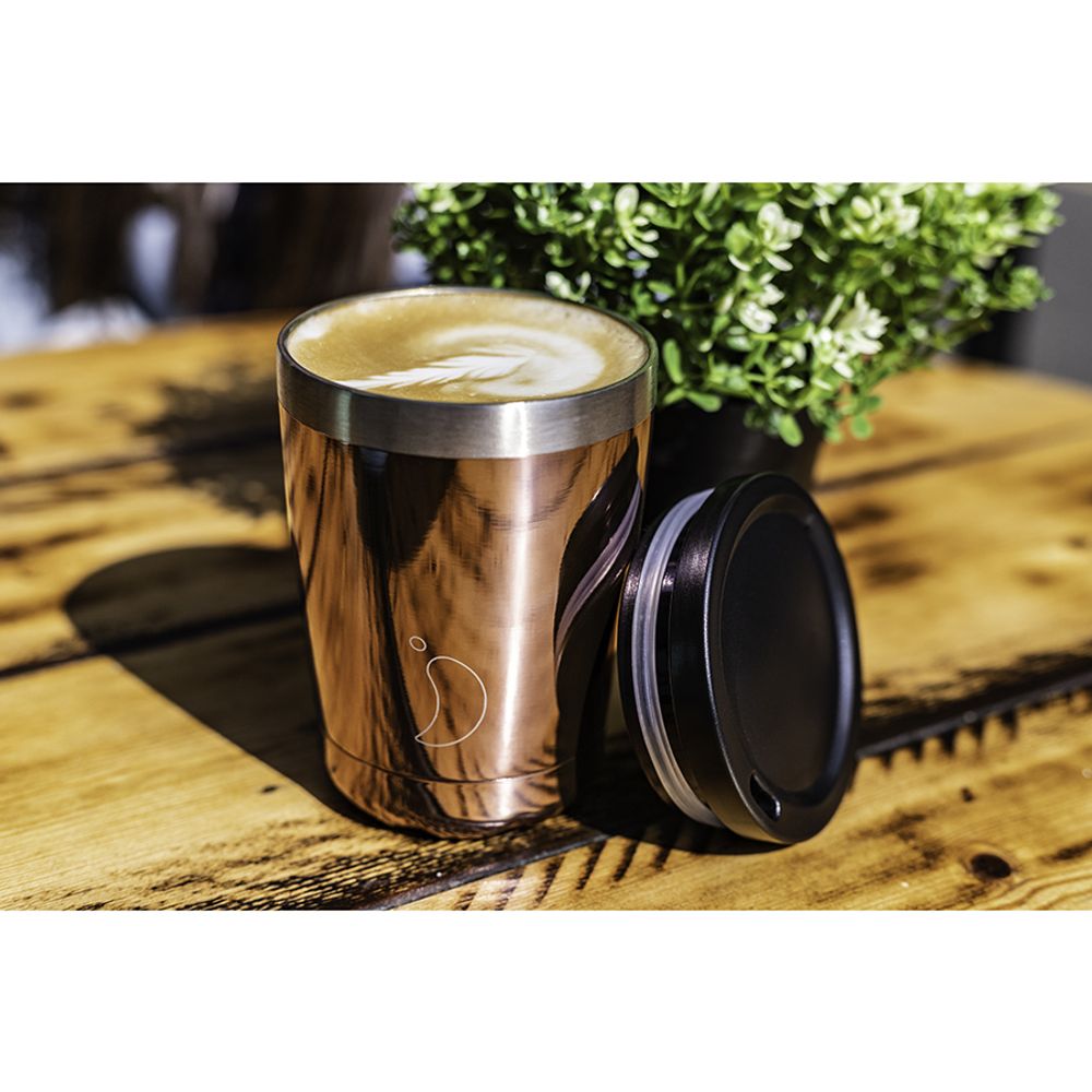 Chilly&#39;s Bottles Термокружка Coffee Cup 340 мл Сhrome Rose Gold