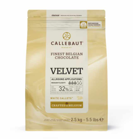 Шоколад белый 32% Callebaut Velvet 2,5 кг