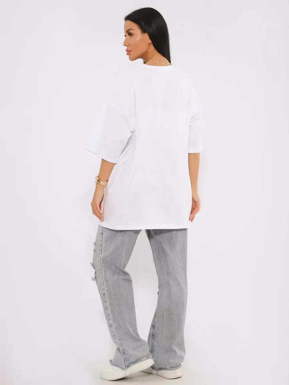 Футболка женская оверсайз принт