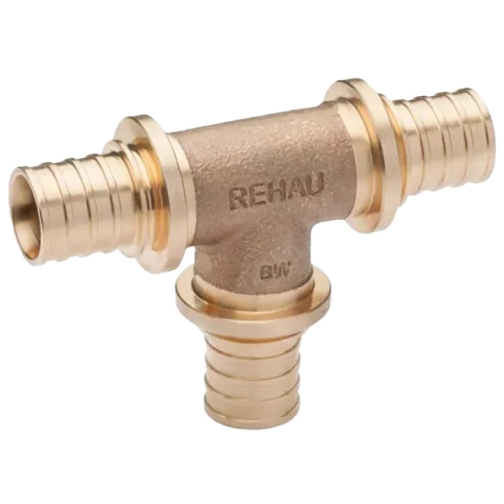 Тройник REHAU равнопроходный 25-25-25 PLATINUM RX, бронза