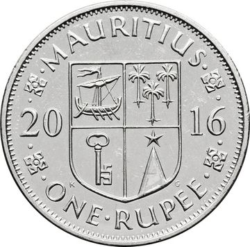 1 рупия 2016 Маврикий