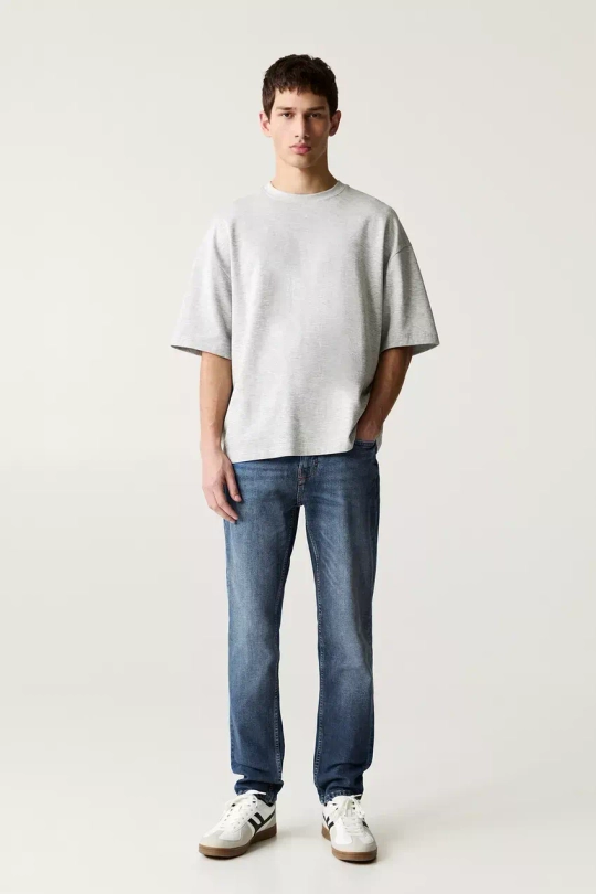 PULL&BEAR ДЖИНСЫ, ТЕМНО-СИНИЙ