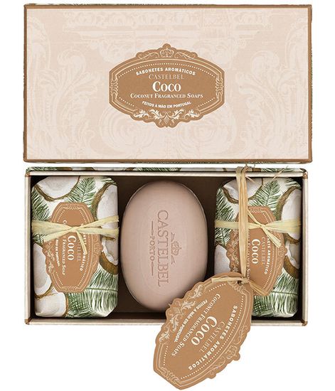 Кокос, набор мыла Coconut, Castelbel Porto