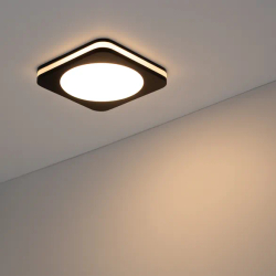 Светодиодная панель LTD-80x80SOL-BK-5W Warm White (Arlight, IP44 Пластик, 3 года) 022555