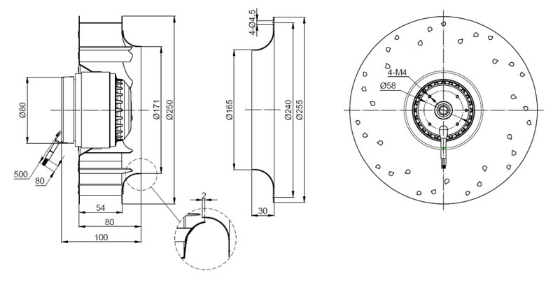 Мотор-колесо YWF(K)2E250-GH