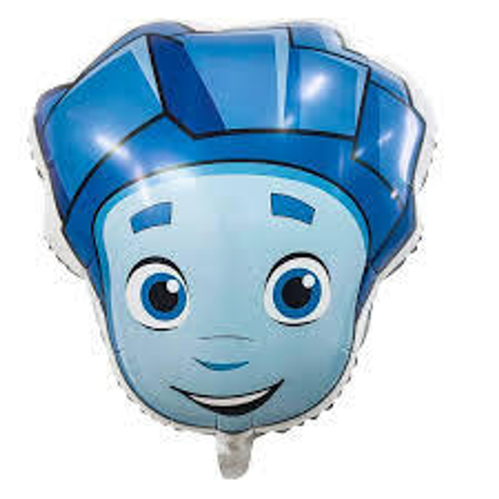 Фиксики Нолик Фигура голова / 1 шт. / Фольгированный шар . Г162