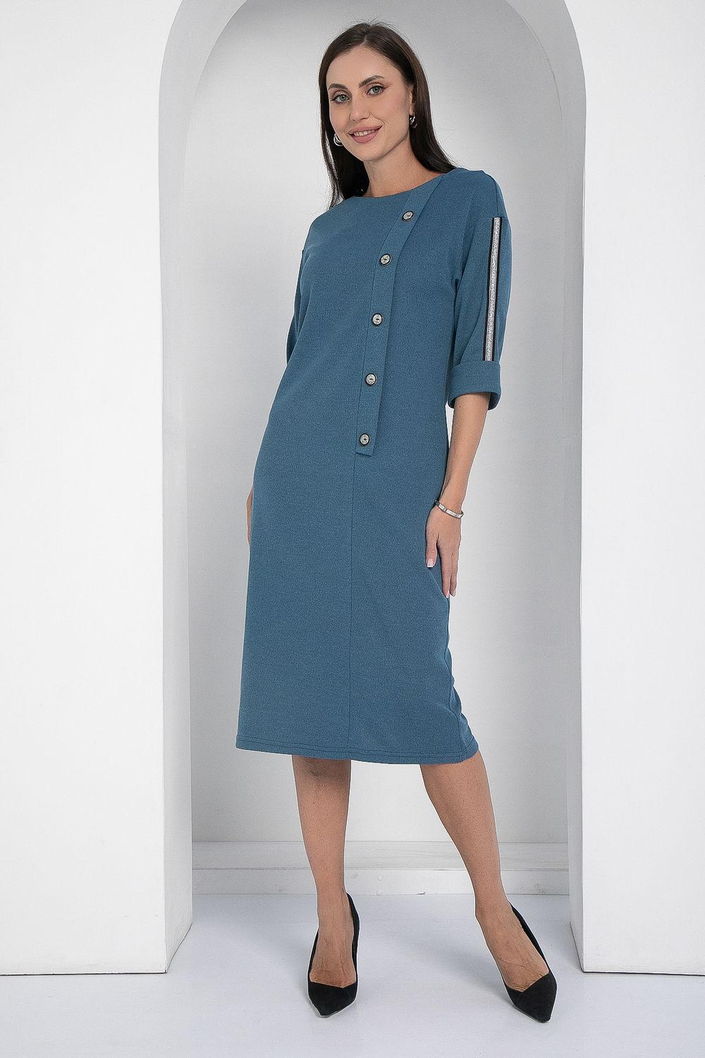 Платье Простота в деталях (джинс) П12622-5 LT Collection