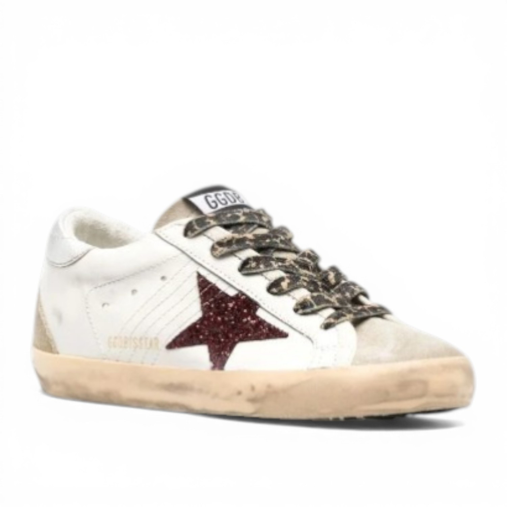 Кеды Golden Goose White Super-Star Leather Sneakers