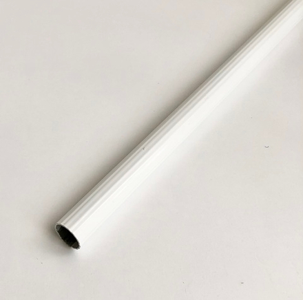 Труба Ост рифленая для кованого карниза d16 мм, цвет белый