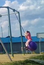 Качели-шар высотой 300 см, диаметр крепления на трубу 76 мм