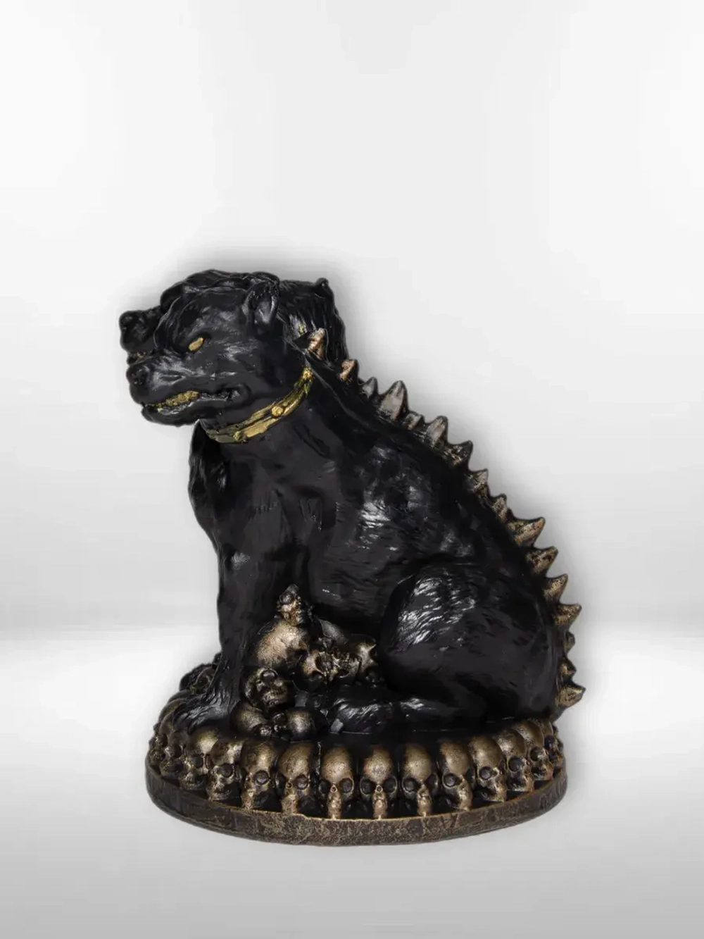 Коллекционная алтарная фигурка статуэтка пес Цербер оберег