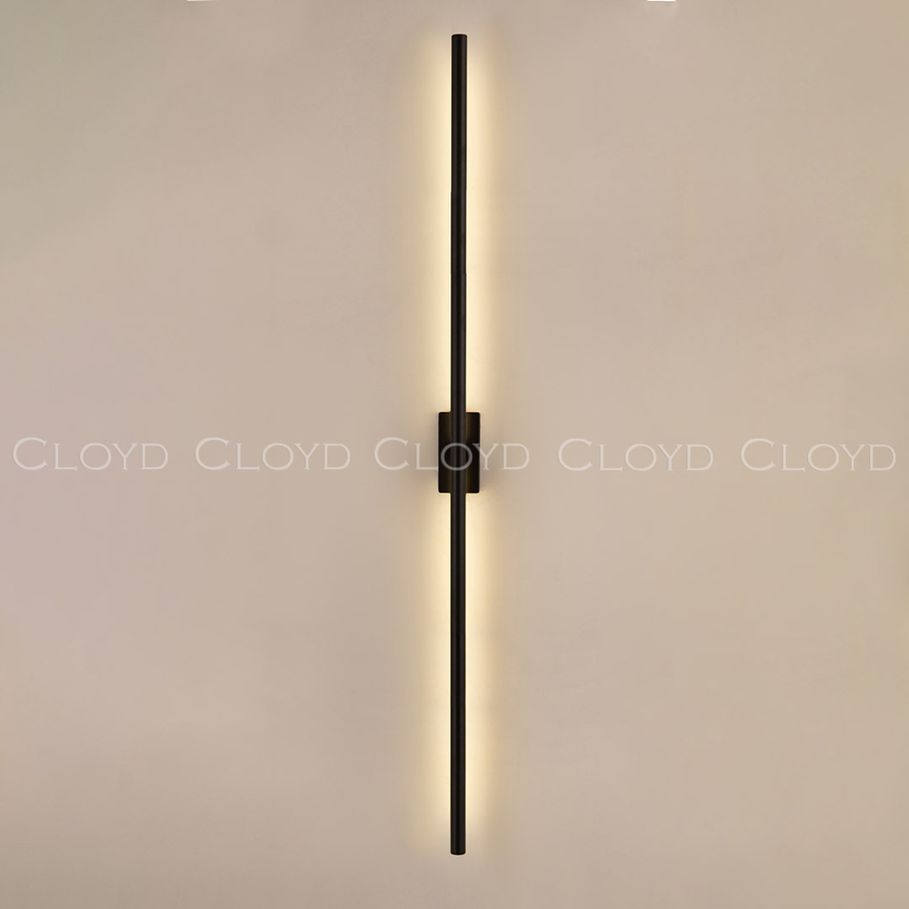 Бра Cloyd LINEAS-B W1 / выс. 100 см- 3000K - черный матовый (арт.20457)