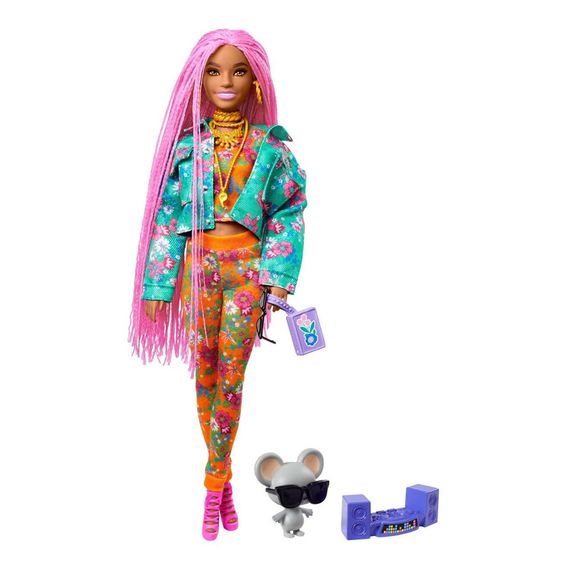 BARBIE экстра-розовые косички