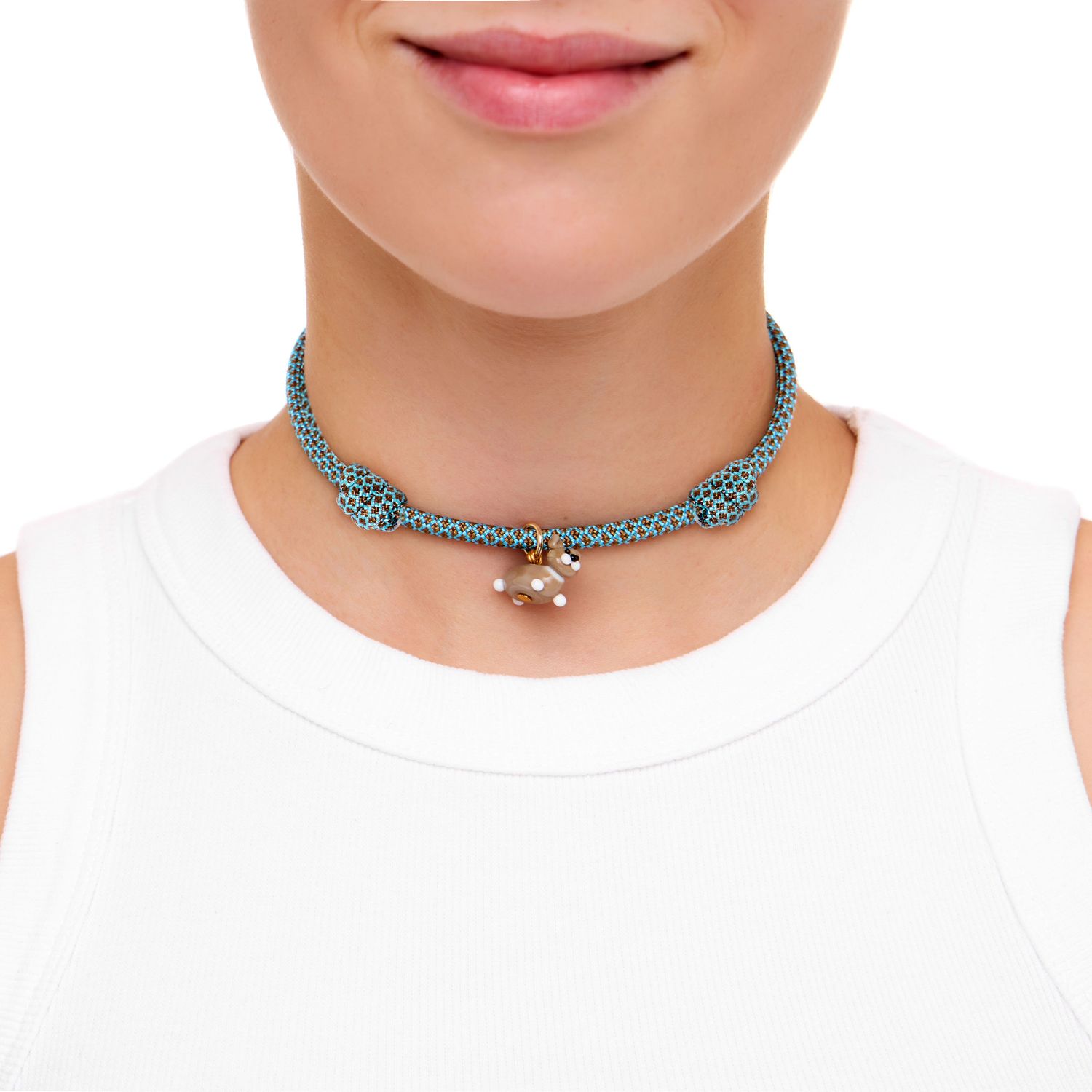 Колье Knitted Kitten Necklace - Munchkin Cat