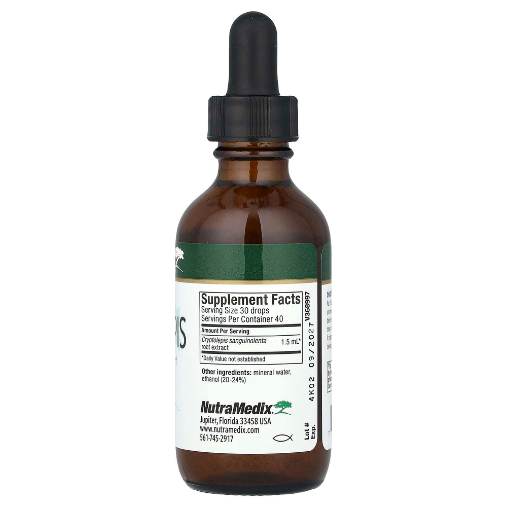 NutraMedix, Cryptolepis, поддержка микроорганизмов, 60 мл (2 жидк. Унции)
