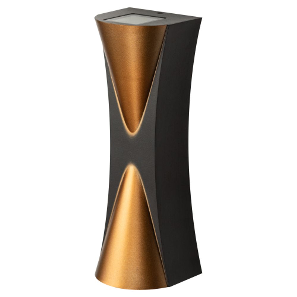 Декоративная подсветка ЭРА WL43 BK+GD светодиодная 6Вт 3500К черный/золото IP54 для интерьера, фасадов зданий | Фасадная декоративная подсветка