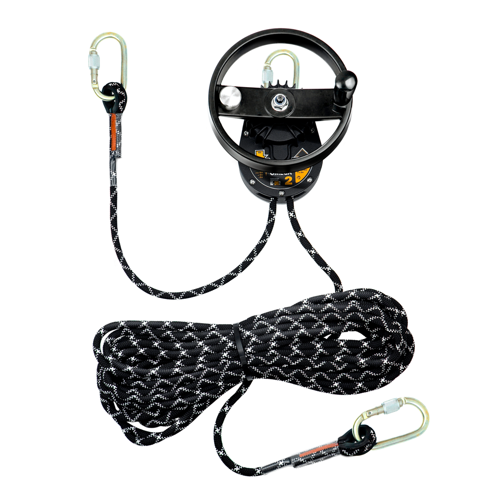 Устройство для спуска с функцией подъема, модель OMEGA 2 (длина стропа - 30 м)