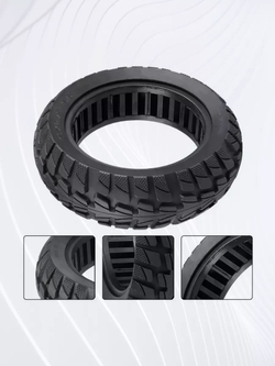 Литая бескамерная покрышка 10x2.7-6.5 для Kugoo G-Booster, M4 Pro Plus, G-Max, WS Taiga