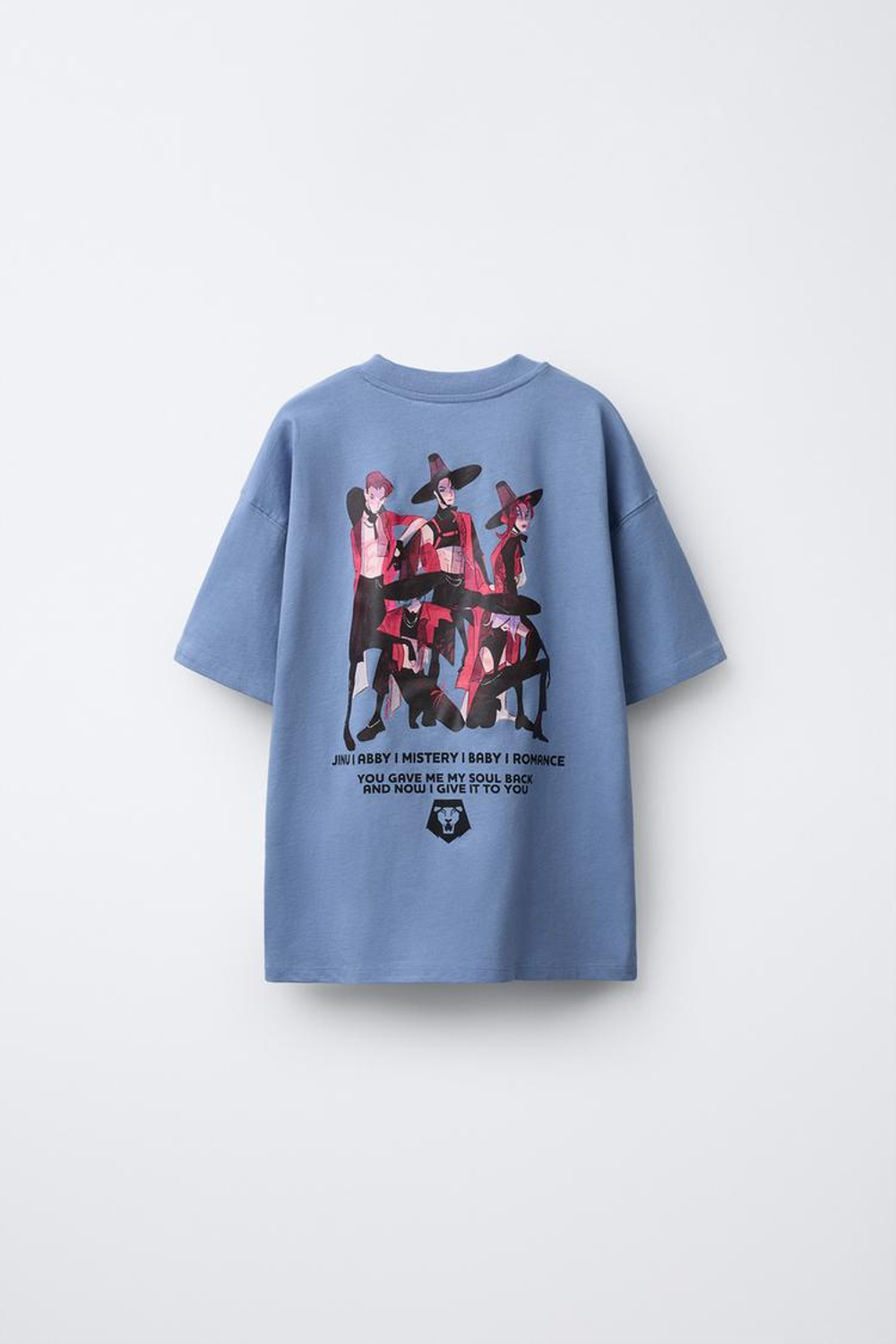 ZARA ФУТБОЛКА KPOP DEMON HUNTERS™ NETFLIX ©, СИНИЙ