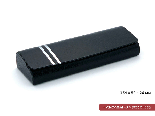 Футляр для очков с салфеткой 856/1 черный