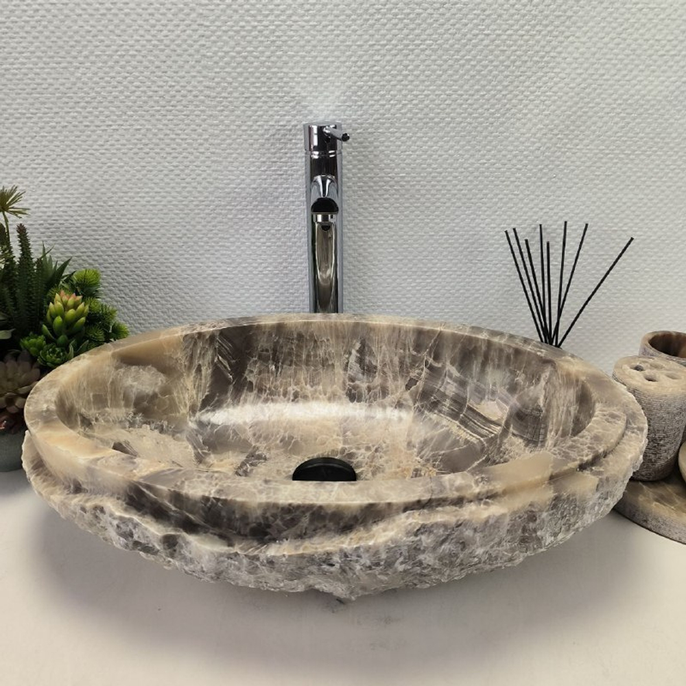 Раковина из оникса Oval Marmo Wave OO-62164 59*38*15 0103
