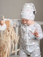 Комбинезон Mjölk Sleep and Play Гуси, на манжетах