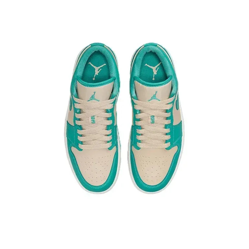Женские кроссовки Air Jordan 1 Low 'Tropical Teal Sandy Beige' DC0774-131