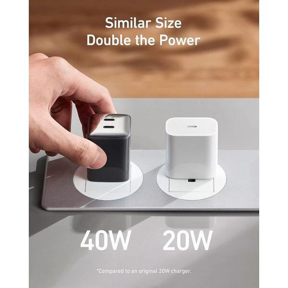 Сетевое зарядное устройство Anker 521 Charger Nano Pro (A2038L11) Black