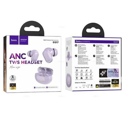 Беспроводные наушники Hoco ANC EQ17 (purple)