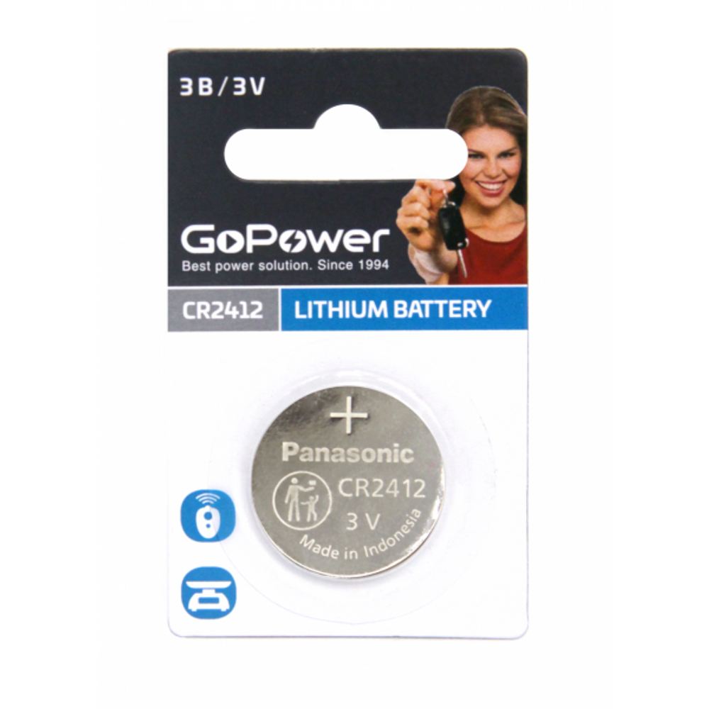 GoPower CR2430 bl 1 уп. 100