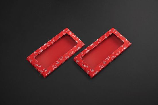 Упаковка с окном для шоколадной плитки 100 г. День Мамы