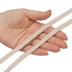 Ворсовая тесьма под каркасы серебристый пион