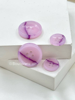 Пуговицы на прокол сиреневые с блестящей фиолетовой прожилкой