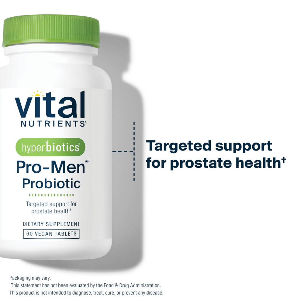 Vital Nutrients, Hyperbiotics®, пробиотик Pro-Men®, 60 веганских таблеток