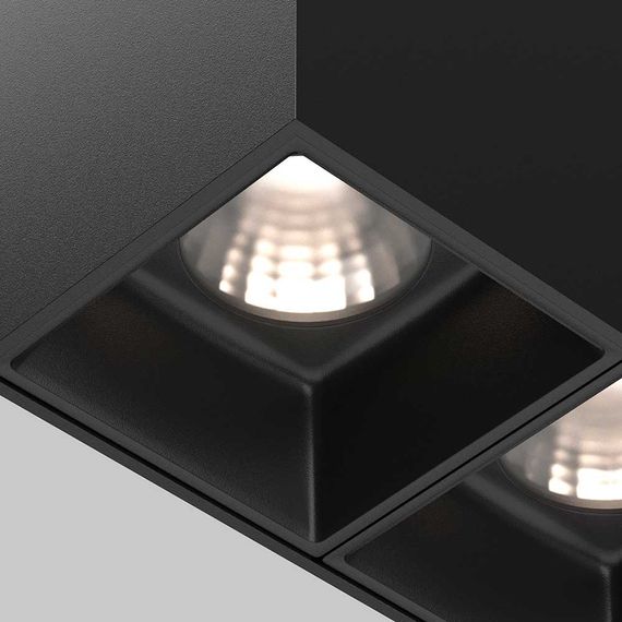 Потолочный светодиодный светильник Maytoni Technical Alfa Led C065CL-02-L12W4K-B
