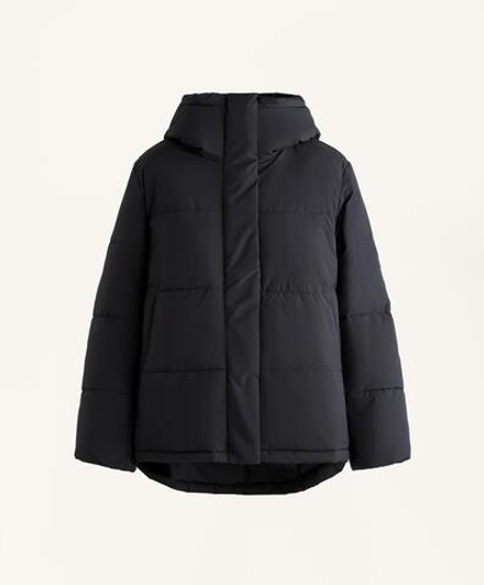 Oysho Водоотталкивающая утепленная куртка Primaloft®, черный