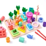 Развивающая деревянная игрушка 4 в 1