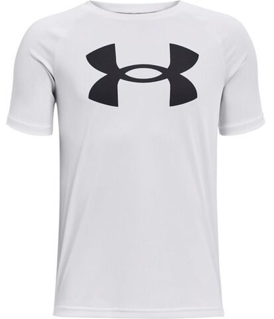 Футболка для мальчика теннисная Under Armour Tech Big Logo SS - white