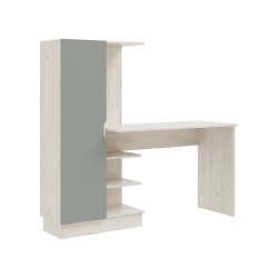 Компьютерный стол Юниор-4, Шарли Бриз, Дуб Крафт Белый