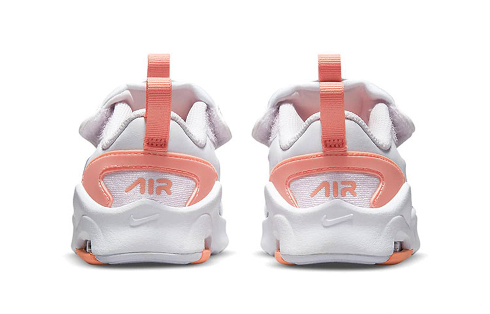 Baby Nike Air Max Bolt shock absorption, non-slip, wear-resistant, low-top toddler shoes white powder