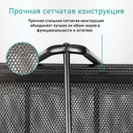 Лоток горизонтальный BASY "JS2001" на 3 отделения, металлический черный