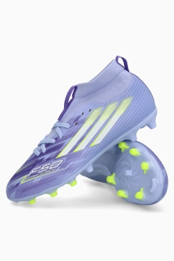 Бутсы adidas F50 League Mid FG/AG Junior - фиолетовый