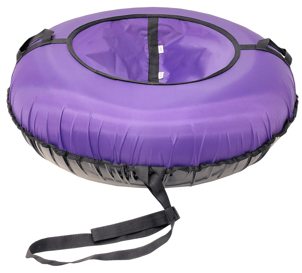Санки-ватрушка (тюбинг) ПОКАТУШКИ ОДНОТОННЫЕ ФИОЛЕТОВЫЙ на молнии D-1,2м(верх-OXFORD,низ-ТЕНТ 550гр/м2, ус.камера)ДО 110кг, ИНД.КОРОБКА[1/5/180] СобПр