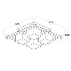 Накладной светильник Arte Lamp A8252PL-4BR