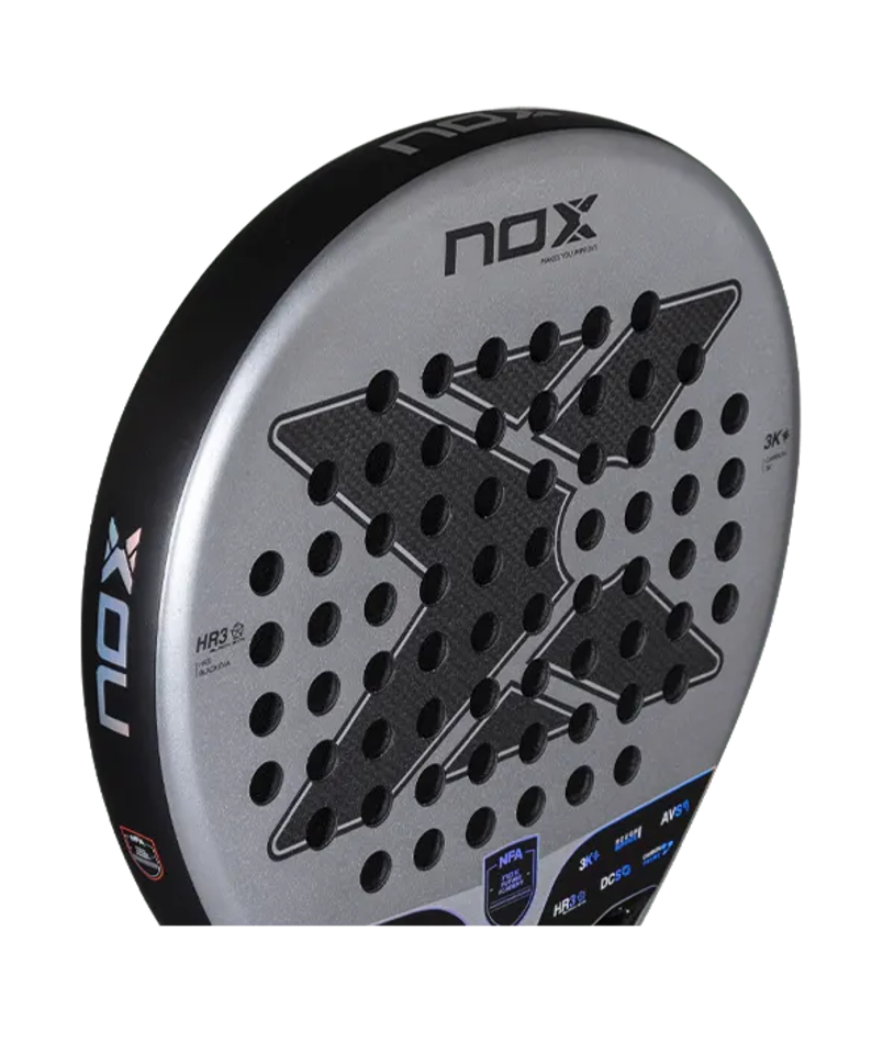 Ракетка для падел NOX NextGen Hybrid 3K NFA 2025 универсальная карбон