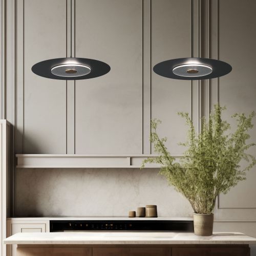 Подвесной светодиодный светильник Eurosvet Kontur 40030/1 LED черный