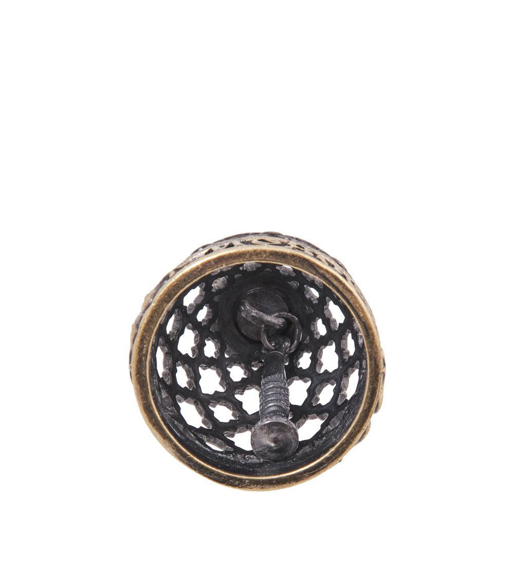 AM-4121 Колокольчик «Спасская башня» (латунь, янтарь)