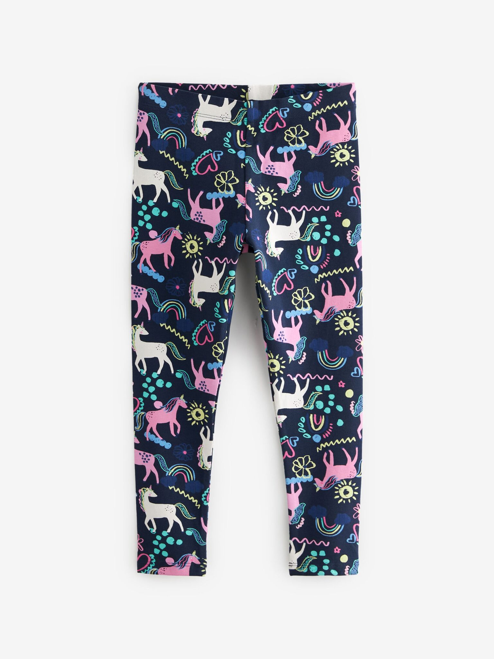 Легинсы для девочки Next K91-388, 5 шт., Розовый, Голубой, Синий